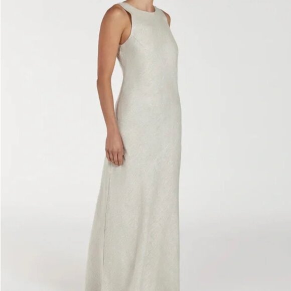 NWT DISSH Lyra Natural Linen Midi Dress - Picture 2 of 7